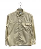 THE NORTH FACEザ ノース フェイス）の古着「L/S Nuptse Shirt」｜ベージュ