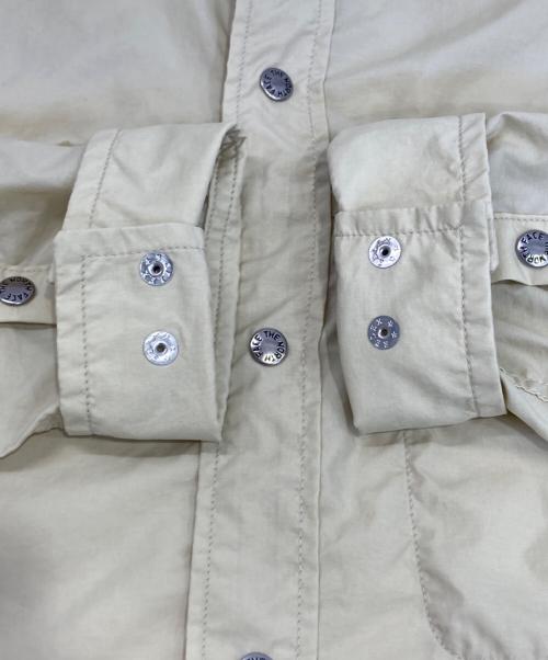 THE NORTH FACE（ザ ノース フェイス）THE NORTH FACE (ザ ノース フェイス) L/S Nuptse Shirt ベージュ サイズ:Mの古着・服飾アイテム