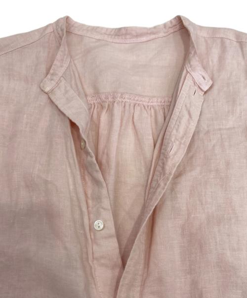 nest Robe（ネストローブ）nest Robe (ネストローブ) リネンシャツワンピース ピンク サイズ:FREEの古着・服飾アイテム
