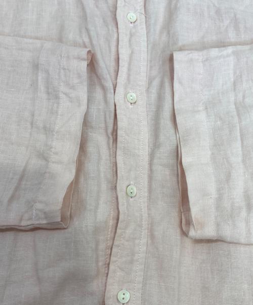 nest Robe（ネストローブ）nest Robe (ネストローブ) リネンシャツワンピース ピンク サイズ:FREEの古着・服飾アイテム