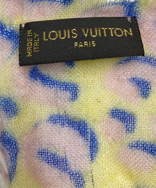 LOUIS VUITTON（ルイ ヴィトン）LOUIS VUITTON (ルイ ヴィトン) 総柄ストール ピンクの古着・服飾アイテム