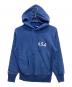 Champion REVERSE WEAVE（チャンピオン リバース ウィーブ）の古着「ダメージ加工プルオーバーパーカー」｜ブルー