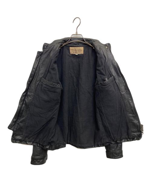 AVIREX（アヴィレックス）AVIREX (アヴィレックス) シングルライダースジャケット ブラック サイズ:Mの古着・服飾アイテム