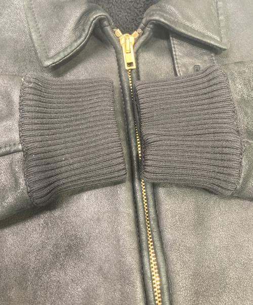 UMIT BENAN（ウミットベナン）UMIT BENAN (ウミットベナン) ラムレザージャケット ブラック サイズ:46の古着・服飾アイテム