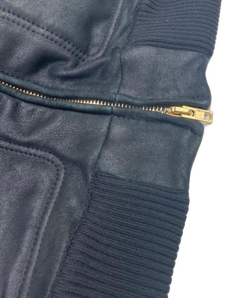 UMIT BENAN（ウミットベナン）UMIT BENAN (ウミットベナン) ラムレザージャケット ブラック サイズ:46の古着・服飾アイテム