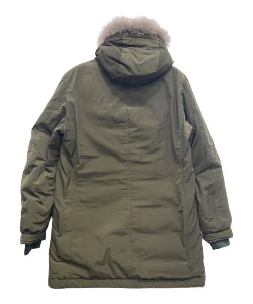 HERNO（ヘルノ）HERNO (ヘルノ) ファーフードダウンコート カーキ サイズ:46の古着・服飾アイテム