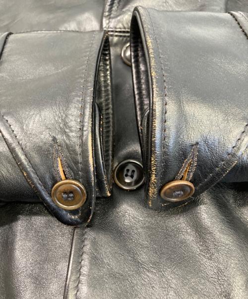 SCHOTT BROS.（ショット）SCHOTT BROS. (ショット) レザーカーコート ブラック サイズ:36の古着・服飾アイテム