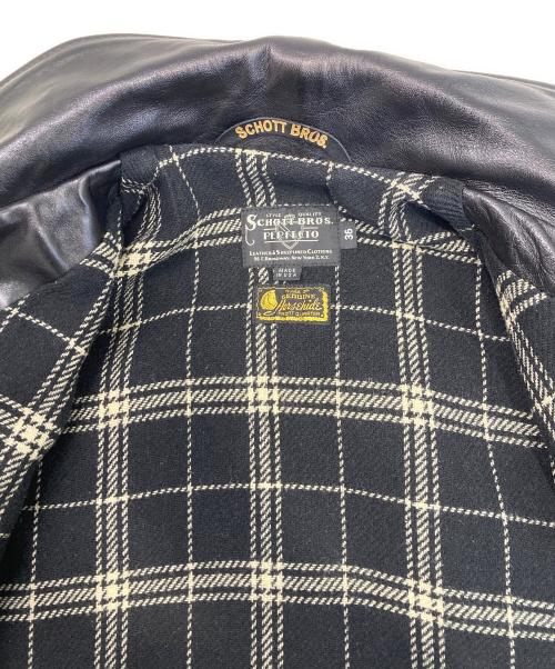 SCHOTT BROS.（ショット）SCHOTT BROS. (ショット) レザーカーコート ブラック サイズ:36の古着・服飾アイテム
