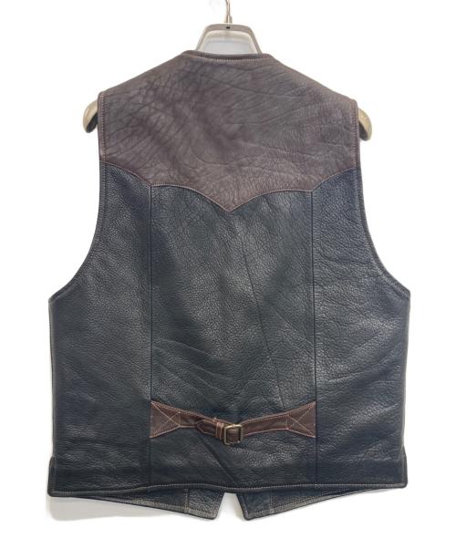 CORONADO（コロナド）CORONADO (コロナド) レザーベスト ブラウン サイズ:38の古着・服飾アイテム