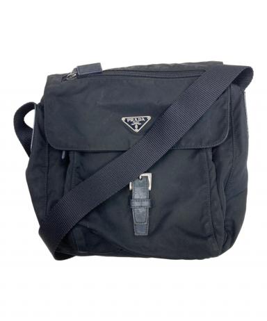 プラダ PRADA ショルダーバッグ バッグ ナイロン レディース ブラック系 【中古】 楽天市場】プラダ ショルダーバッグ 1BD994 ブラック ナイロン レザー