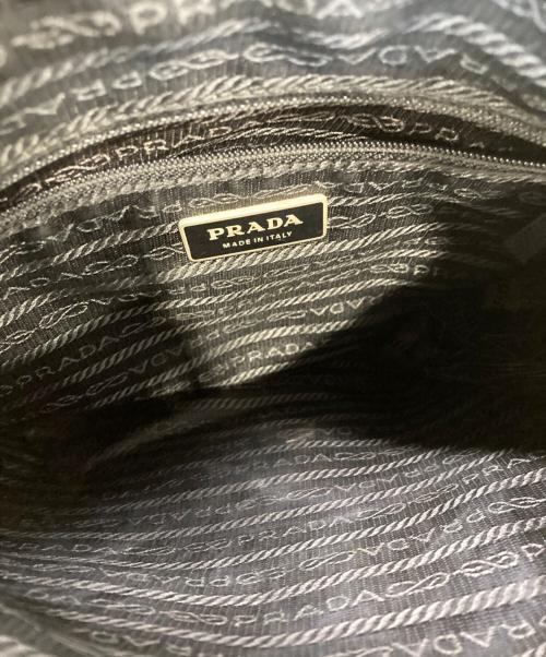 PRADA（プラダ）PRADA (プラダ) ナイロンショルダーバッグ ブラックの古着・服飾アイテム