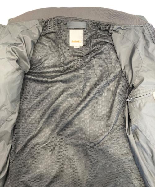 DIESEL（ディーゼル）DIESEL (ディーゼル) ナイロンライダースジャケット カーキ サイズ:Lの古着・服飾アイテム