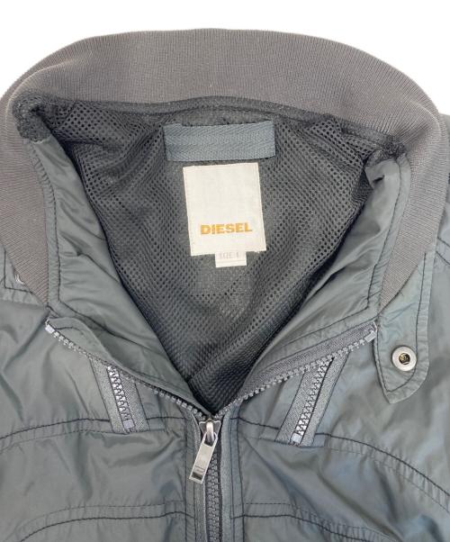 DIESEL（ディーゼル）DIESEL (ディーゼル) ナイロンライダースジャケット カーキ サイズ:Lの古着・服飾アイテム