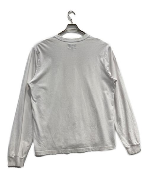 stussy（ステューシー）stussy (ステューシー) ロゴ刺繍カットソー ホワイト サイズ:XLの古着・服飾アイテム