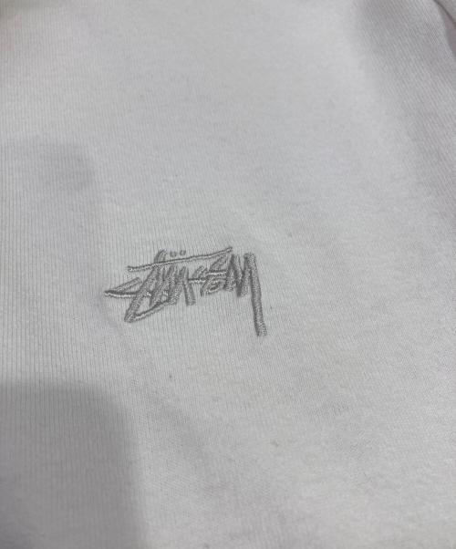 stussy（ステューシー）stussy (ステューシー) ロゴ刺繍カットソー ホワイト サイズ:XLの古着・服飾アイテム