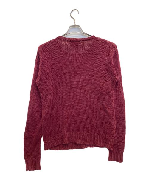 RALPH LAUREN（ラルフローレン）RALPH LAUREN (ラルフローレン) リネンニット ボルドー サイズ:Mの古着・服飾アイテム