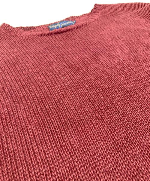 RALPH LAUREN（ラルフローレン）RALPH LAUREN (ラルフローレン) リネンニット ボルドー サイズ:Mの古着・服飾アイテム