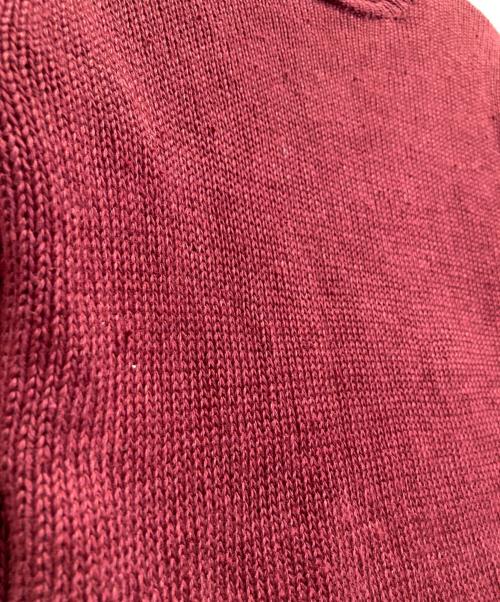 RALPH LAUREN（ラルフローレン）RALPH LAUREN (ラルフローレン) リネンニット ボルドー サイズ:Mの古着・服飾アイテム