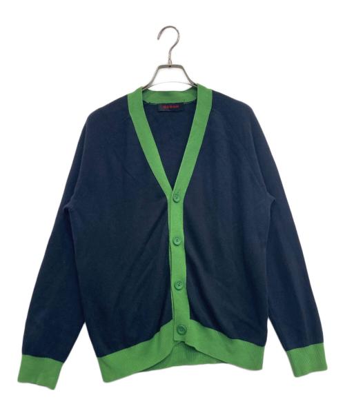 CABAN（キャバン）CABAN (キャバン) コットンカシミヤ バイカラーVネックカーディガン ネイビー サイズ:Ｍの古着・服飾アイテム