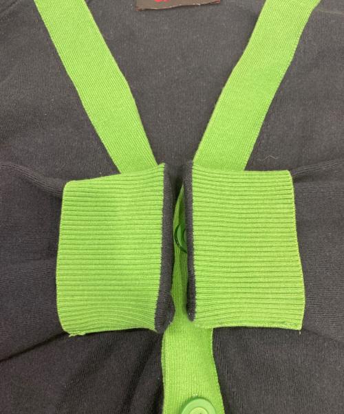 CABAN（キャバン）CABAN (キャバン) コットンカシミヤ バイカラーVネックカーディガン ネイビー サイズ:Ｍの古着・服飾アイテム