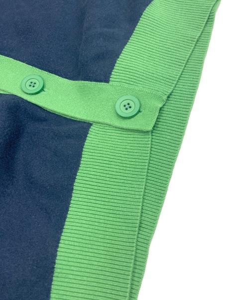 CABAN（キャバン）CABAN (キャバン) コットンカシミヤ バイカラーVネックカーディガン ネイビー サイズ:Ｍの古着・服飾アイテム