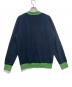 CABAN (キャバン) コットンカシミヤ バイカラーVネックカーディガン ネイビー サイズ:Ｍ：10000円