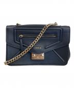 FURLAフルラ）の古着「チェーンショルダーバッグ」｜ブラック