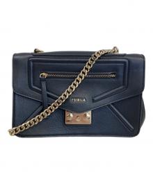 FURLA（フルラ）の古着「チェーンショルダーバッグ」｜ブラック