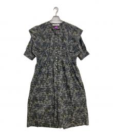 porter des boutons×LIBERTY（ポルテデブトン×リバティ）の古着「ワンピース」｜ネイビー