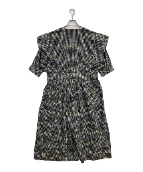 porter des boutons（ポルテデブトン）porter des boutons (ポルテデブトン) LIBERTY (リバティ) ワンピース ネイビー サイズ:表記無しの古着・服飾アイテム
