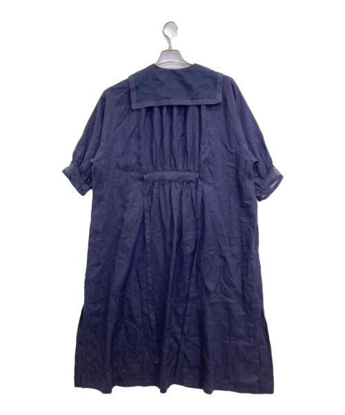 porter des boutons（ポルテデブトン）porter des boutons (ポルテデブトン) ワンピース ネイビー サイズ:Fの古着・服飾アイテム