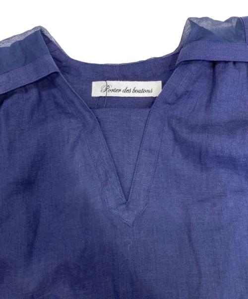 porter des boutons（ポルテデブトン）porter des boutons (ポルテデブトン) ワンピース ネイビー サイズ:Fの古着・服飾アイテム