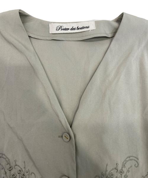 porter des boutons（ポルテデブトン）porter des boutons (ポルテデブトン) オールインワン ベージュ サイズ:Fの古着・服飾アイテム