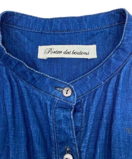porter des boutons（ポルテデブトン）porter des boutons (ポルテデブトン) オールインワン インディゴ サイズ:Fの古着・服飾アイテム