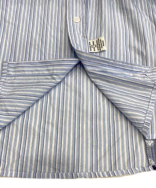 BOWWOW（バウワウ）BOWWOW (バウワウ) BANDANNA REPAIR STRIPE SHIRTS ブルー サイズ:Mの古着・服飾アイテム