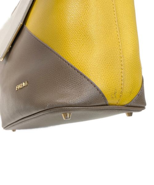 FURLA（フルラ）FURLA (フルラ) ハンドバッグ イエローの古着・服飾アイテム