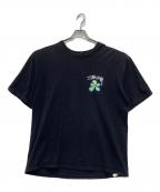 stussyステューシー）の古着「プリントTシャツ」｜ブラック
