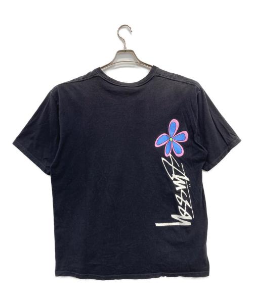 stussy（ステューシー）stussy (ステューシー) プリントTシャツ ブラック サイズ:XLの古着・服飾アイテム