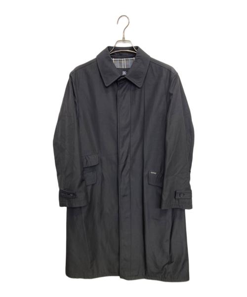BURBERRY BLACK LABEL（バーバリーブラックレーベル）BURBERRY BLACK LABEL (バーバリーブラックレーベル) ステンカラーコート ブラック サイズ:Lの古着・服飾アイテム