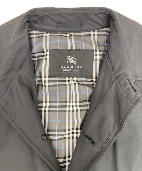 BURBERRY BLACK LABEL（バーバリーブラックレーベル）BURBERRY BLACK LABEL (バーバリーブラックレーベル) ステンカラーコート ブラック サイズ:Lの古着・服飾アイテム