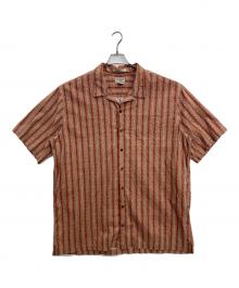 L.L.Bean（エルエルビーン）の古着「ストライプオープンカラーシャツ」｜オレンジ