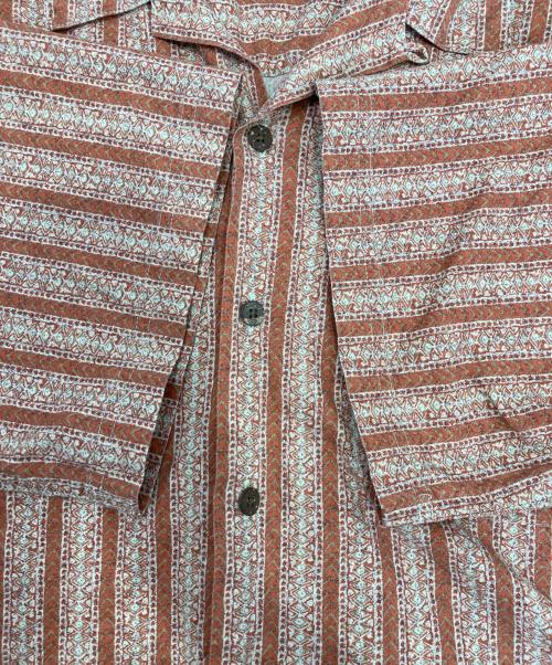 L.L.Bean（エルエルビーン）L.L.Bean (エルエルビーン) ストライプオープンカラーシャツ オレンジ サイズ:XLの古着・服飾アイテム