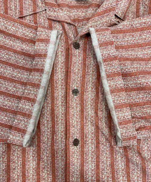 L.L.Bean（エルエルビーン）L.L.Bean (エルエルビーン) ストライプオープンカラーシャツ オレンジ サイズ:XLの古着・服飾アイテム