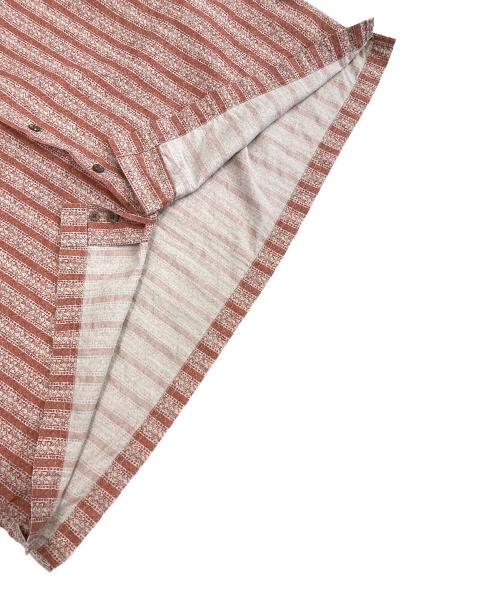 L.L.Bean（エルエルビーン）L.L.Bean (エルエルビーン) ストライプオープンカラーシャツ オレンジ サイズ:XLの古着・服飾アイテム