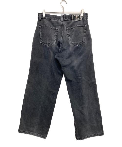 VERSACE JEANS COUTURE（ヴェルサーチ ジーンズクチュール）VERSACE JEANS COUTURE (ヴェルサーチ ジーンズクチュール) デニムパンツ ブラック サイズ:86㎝(W34)の古着・服飾アイテム