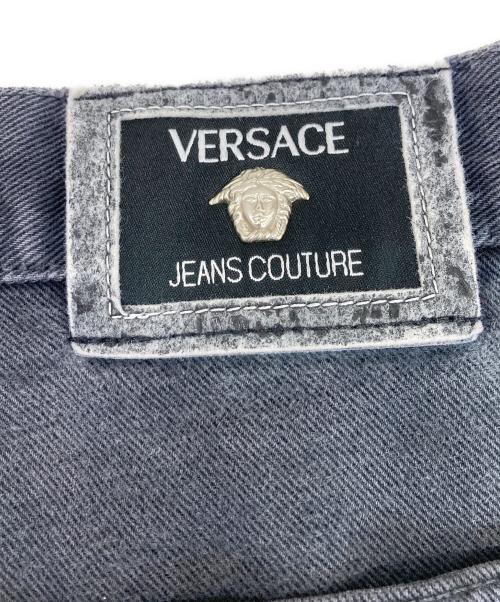 VERSACE JEANS COUTURE（ヴェルサーチ ジーンズクチュール）VERSACE JEANS COUTURE (ヴェルサーチ ジーンズクチュール) デニムパンツ ブラック サイズ:86㎝(W34)の古着・服飾アイテム