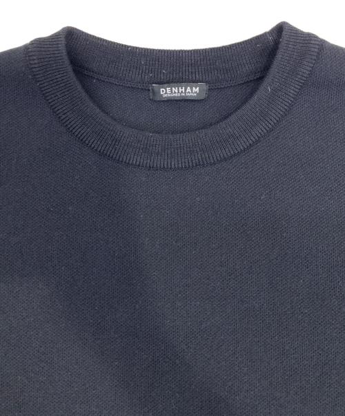 Denham（デンハム）Denham (デンハム) PRM KNIT CREW ブラック サイズ:Mの古着・服飾アイテム