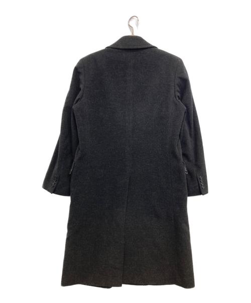 BURBERRY BLACK LABEL（バーバリーブラックレーベル）BURBERRY BLACK LABEL (バーバリーブラックレーベル) カシミヤ混ロングコート ブラック サイズ:Lの古着・服飾アイテム