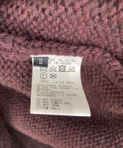 Y's（ワイズ）Y's (ワイズ) ダブルジップニットフーディー ボルドー サイズ:2の古着・服飾アイテム