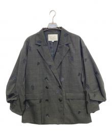 Ameri（アメリ）の古着「FLOWER PAPA JACKET」｜グレー